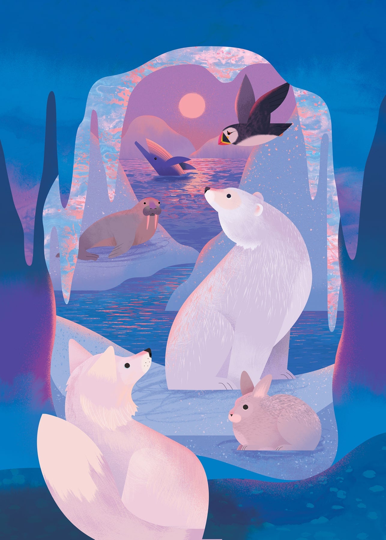 Arctic Creatures | Pop-Up Card