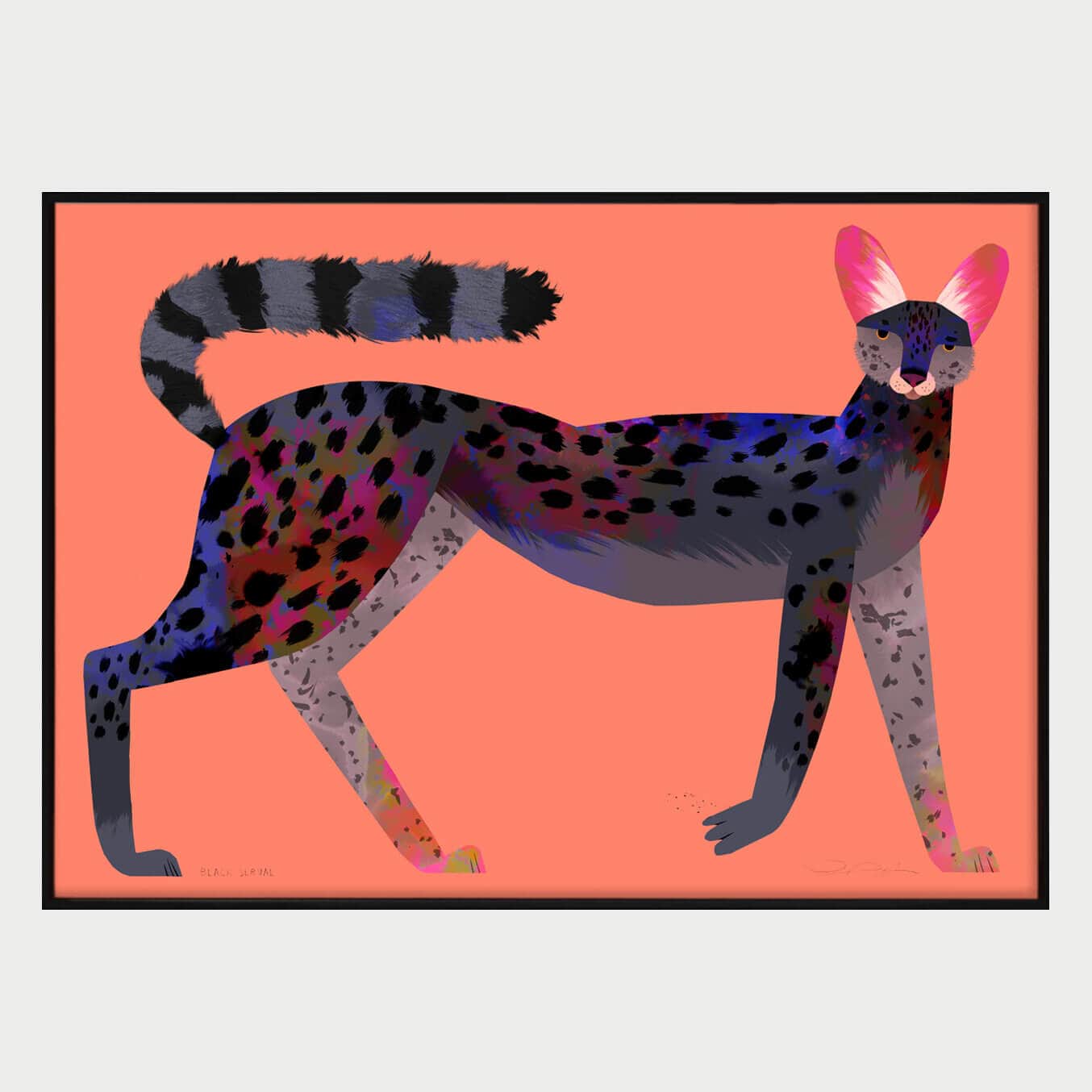 Black Serval | Art Print
