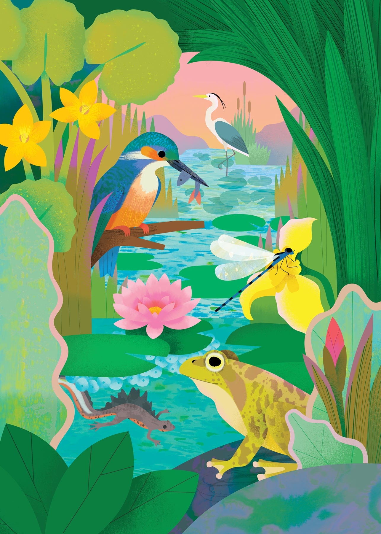 Pond Wildlife | Pop-Up Card