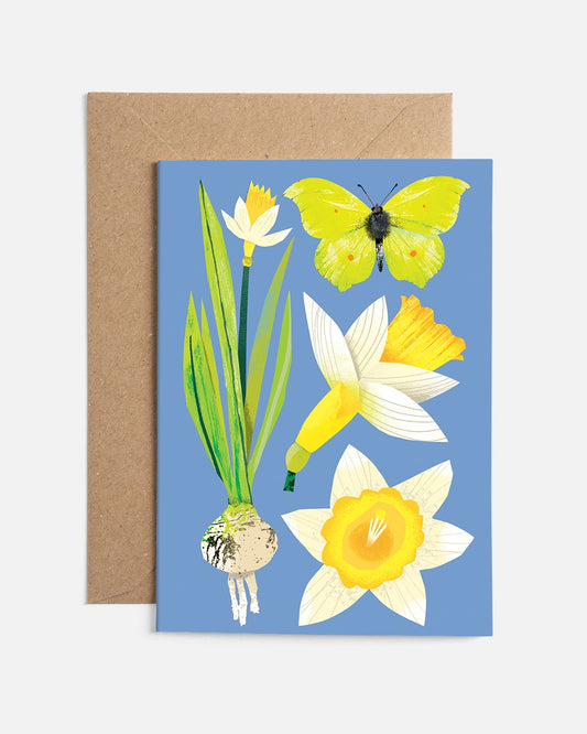 Daffodils and Butterflies | Card
