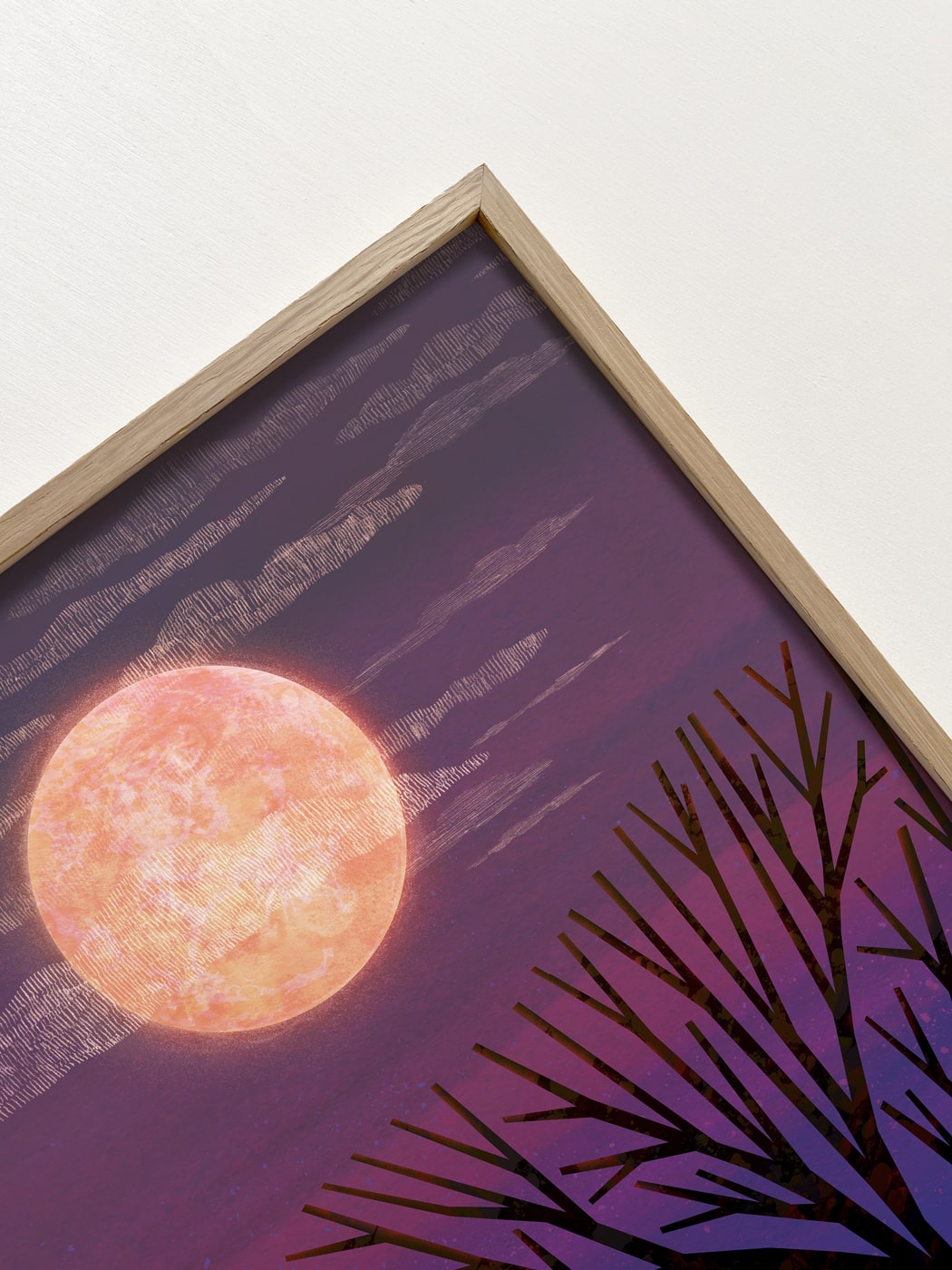 Crows & Moon | Art Print