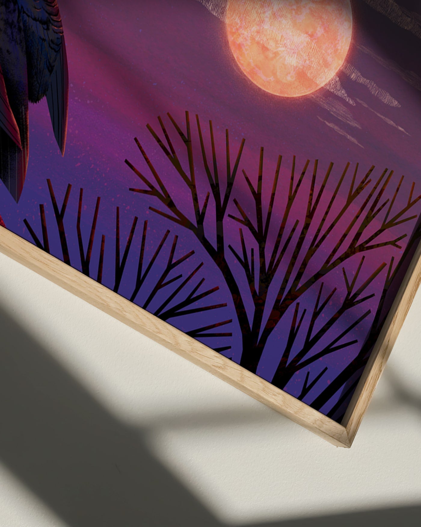 Crows & Moon | Art Print