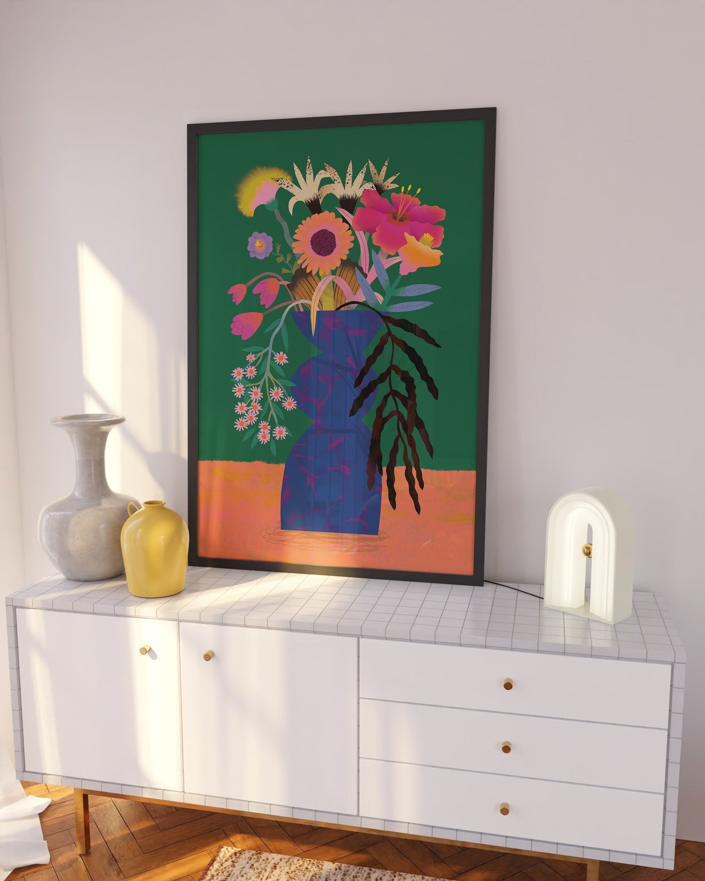 Flower Bunch Green | Art Print