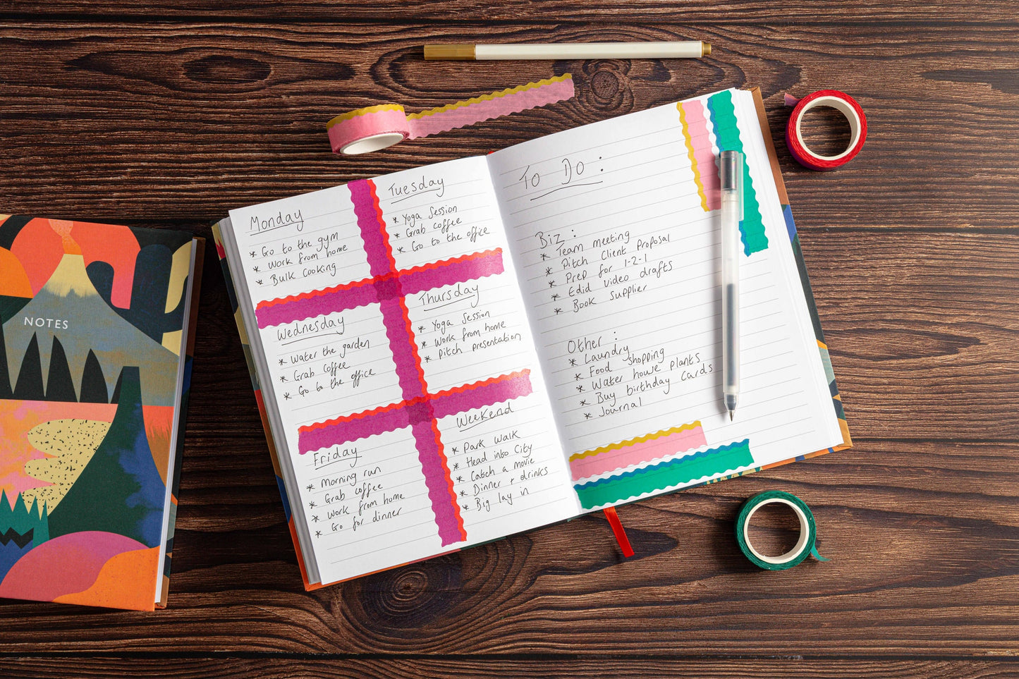 Volcanic Abstract Linen Notebook