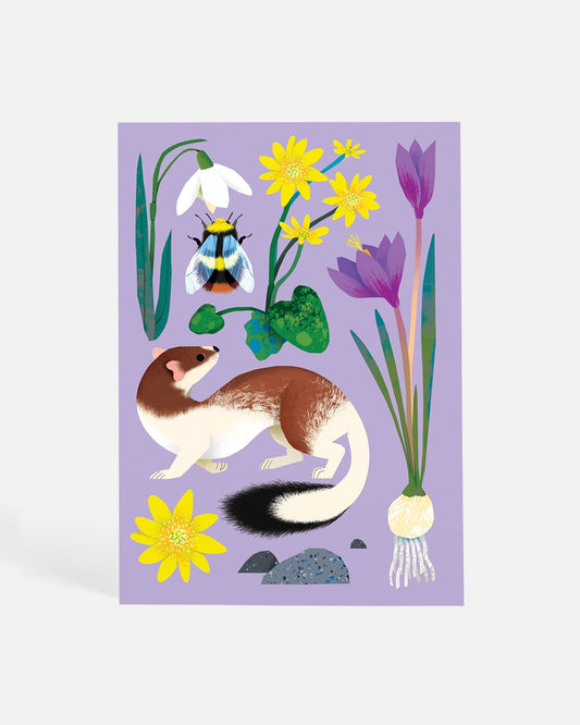 The First Flowers | Postcard