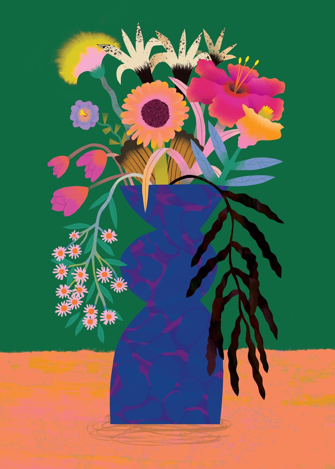 Flower Bunch Green | Device Wallpaper