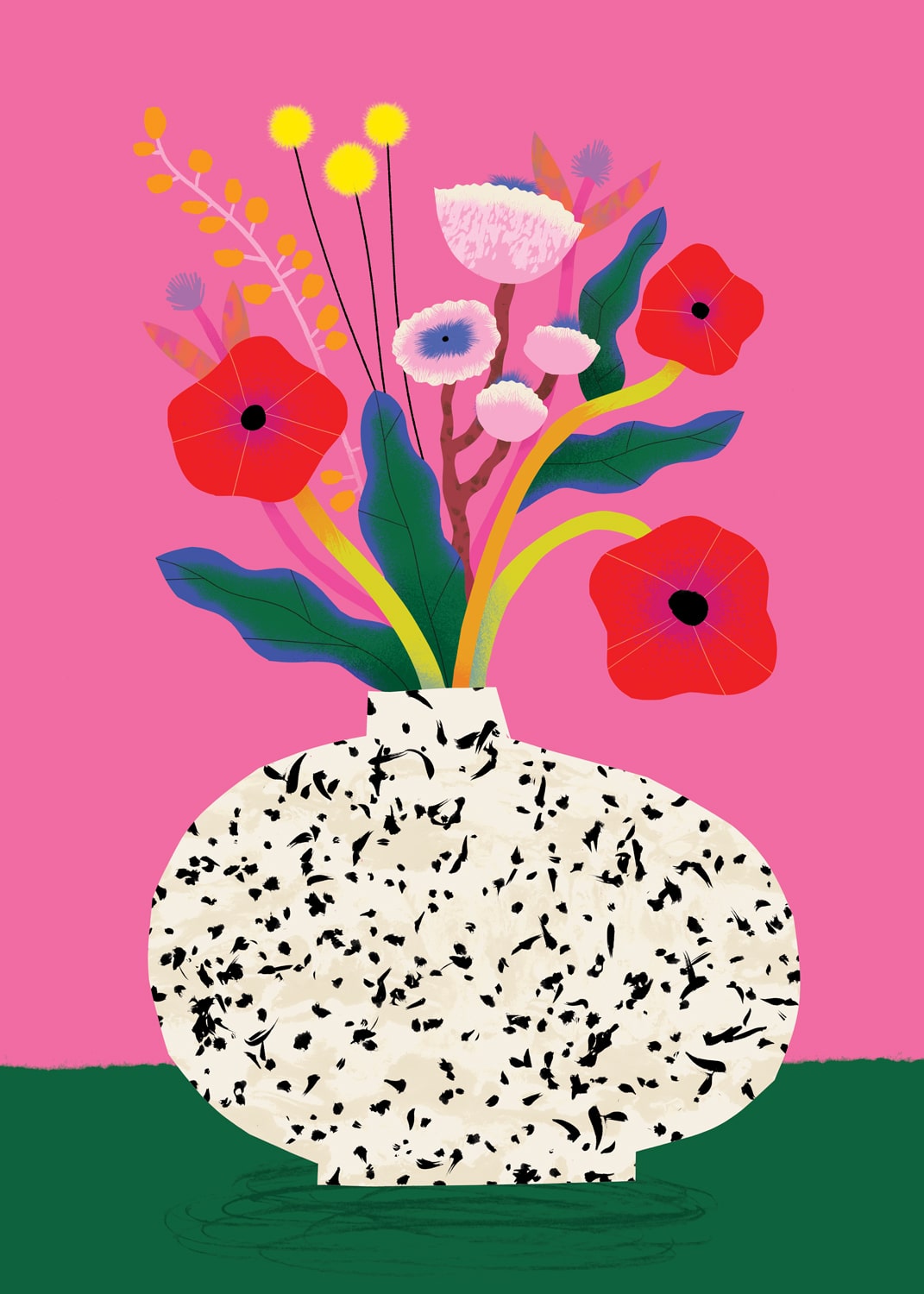 Flower Bunch Pink | Device Wallpaper