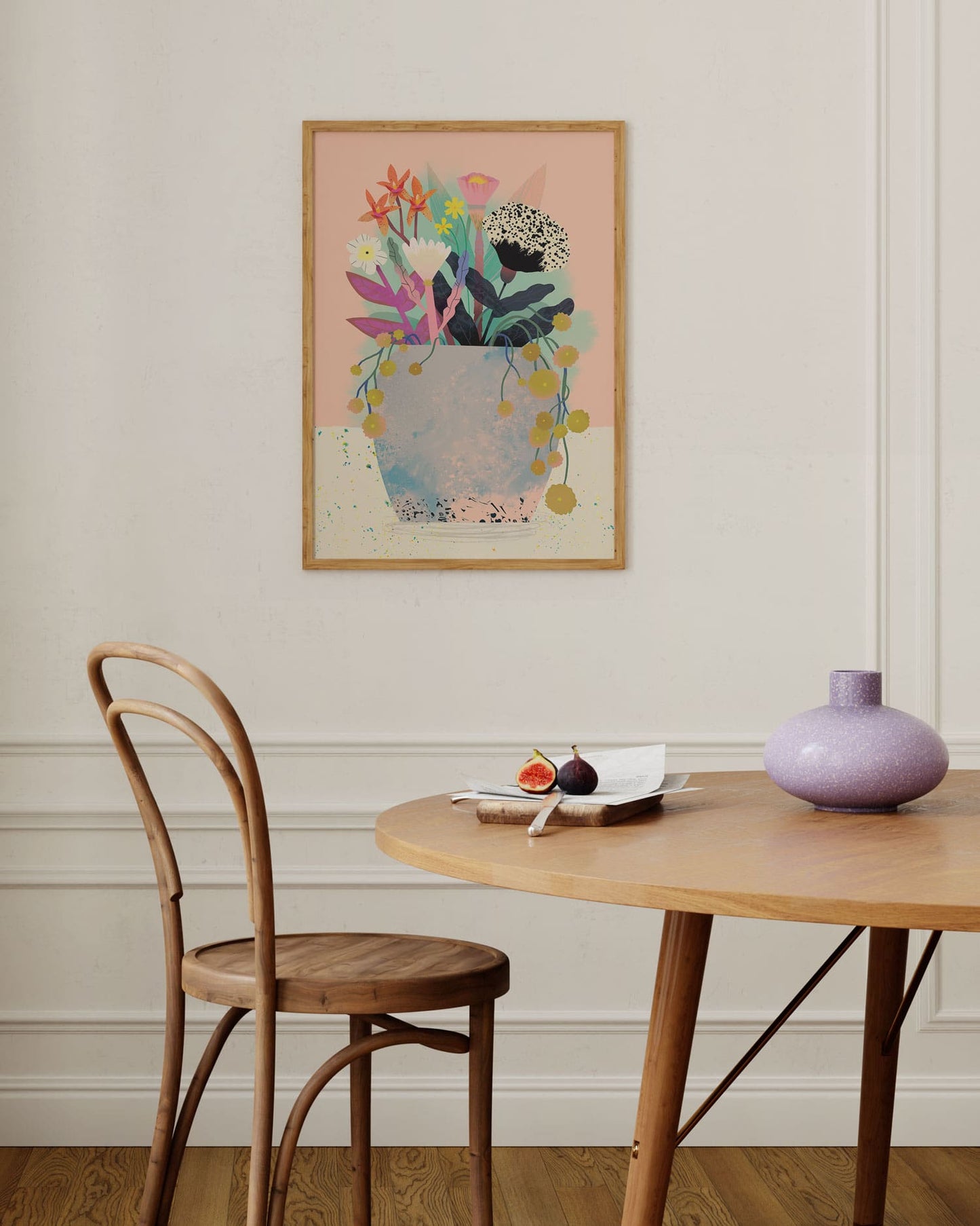 Flower Bunch Peach | Art Print