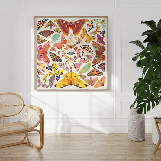Kaleido Moths | Art Print