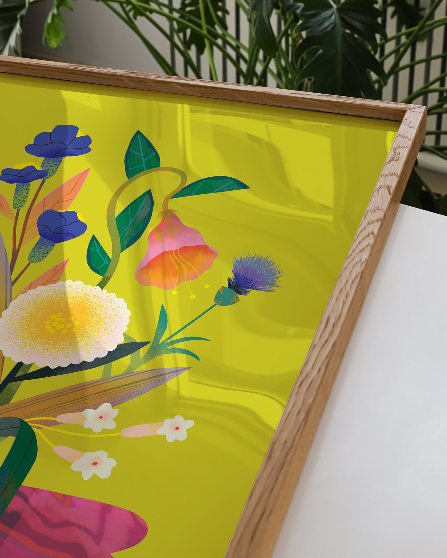 Flower Bunch Lime | Art Print