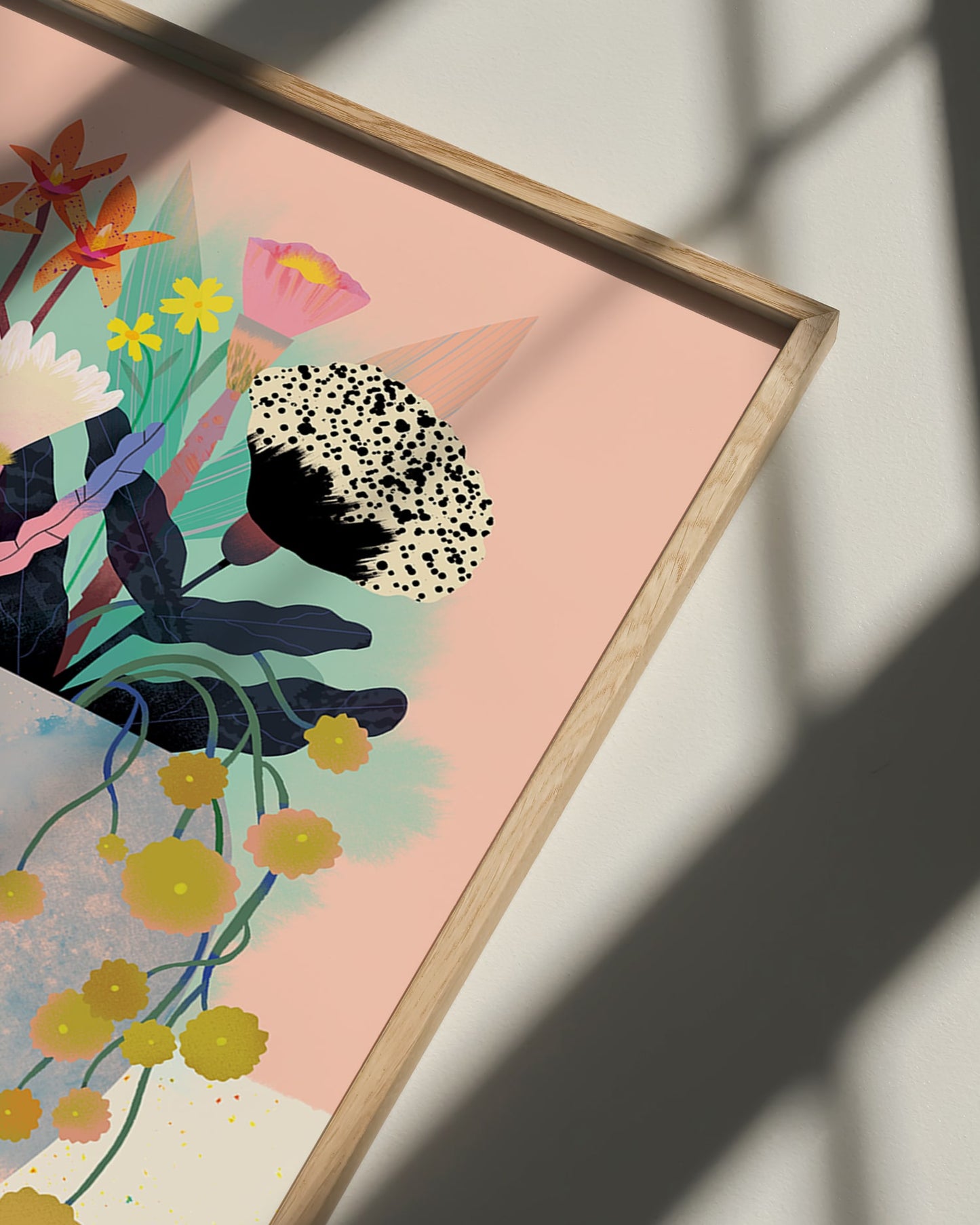 Flower Bunch Peach | Art Print