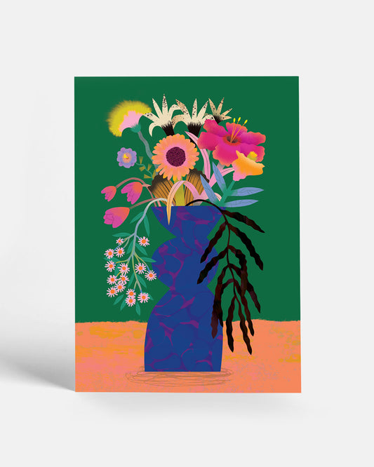 Flower Bunch Green | Postcard