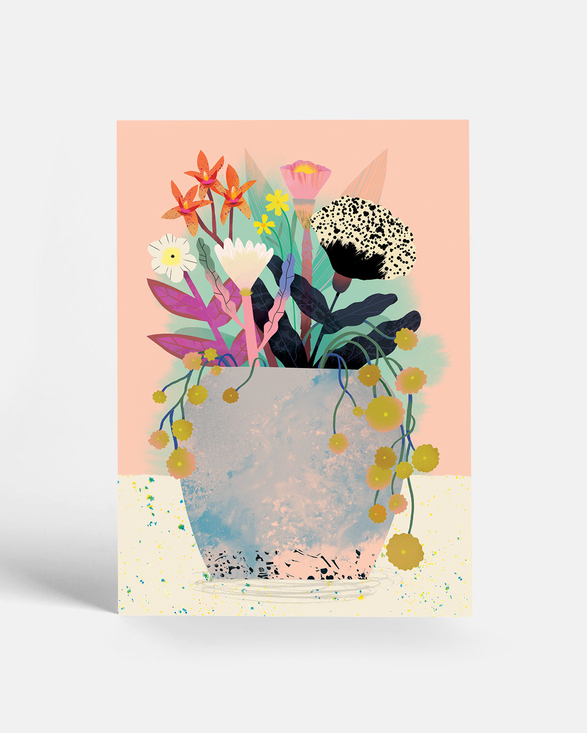 Flower Bunch Peach | Postcard