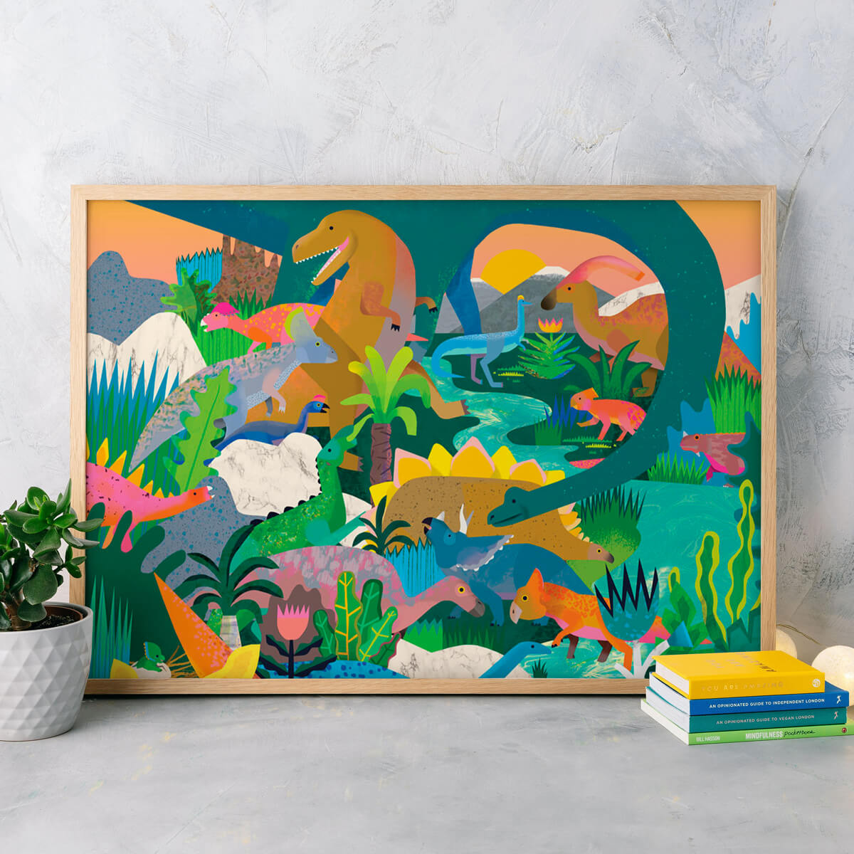 Search & Find Dinosaurs | Art Print