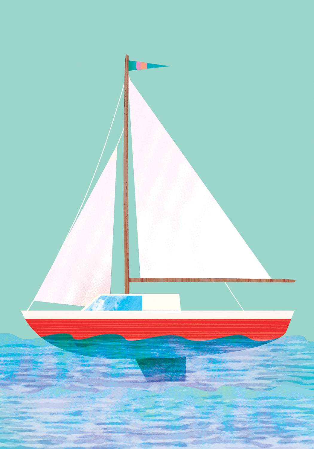Sailing Boat | A4 Art Print