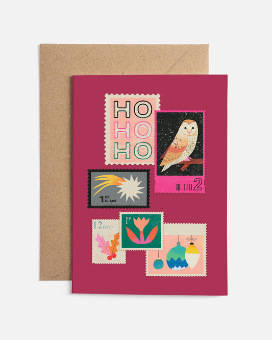 Christmas Owl Stamps | Card