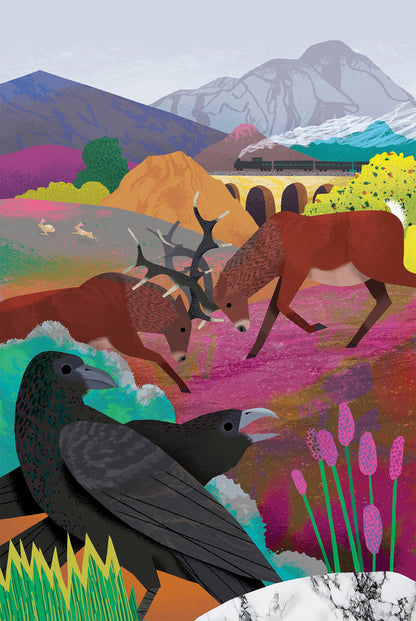 The Battle of the Red Deer | Art Print