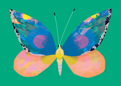 Butterfly Green | XL Postcard