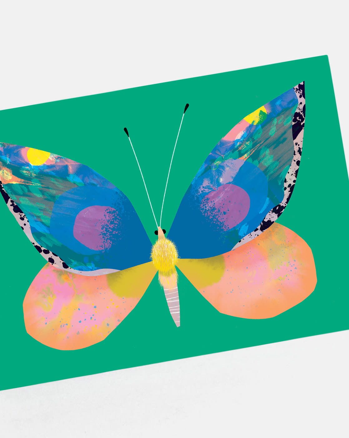 Butterfly Green | XL Postcard