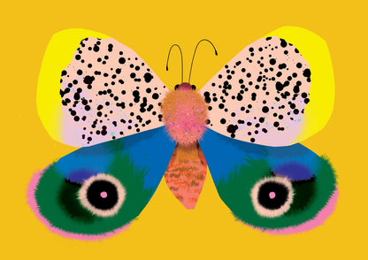 Butterfly Yellow | XL Postcard