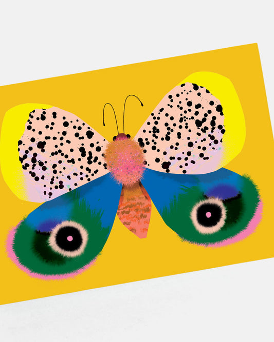 Butterfly Yellow | XL Postcard