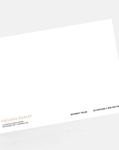Butterfly Yellow | XL Postcard