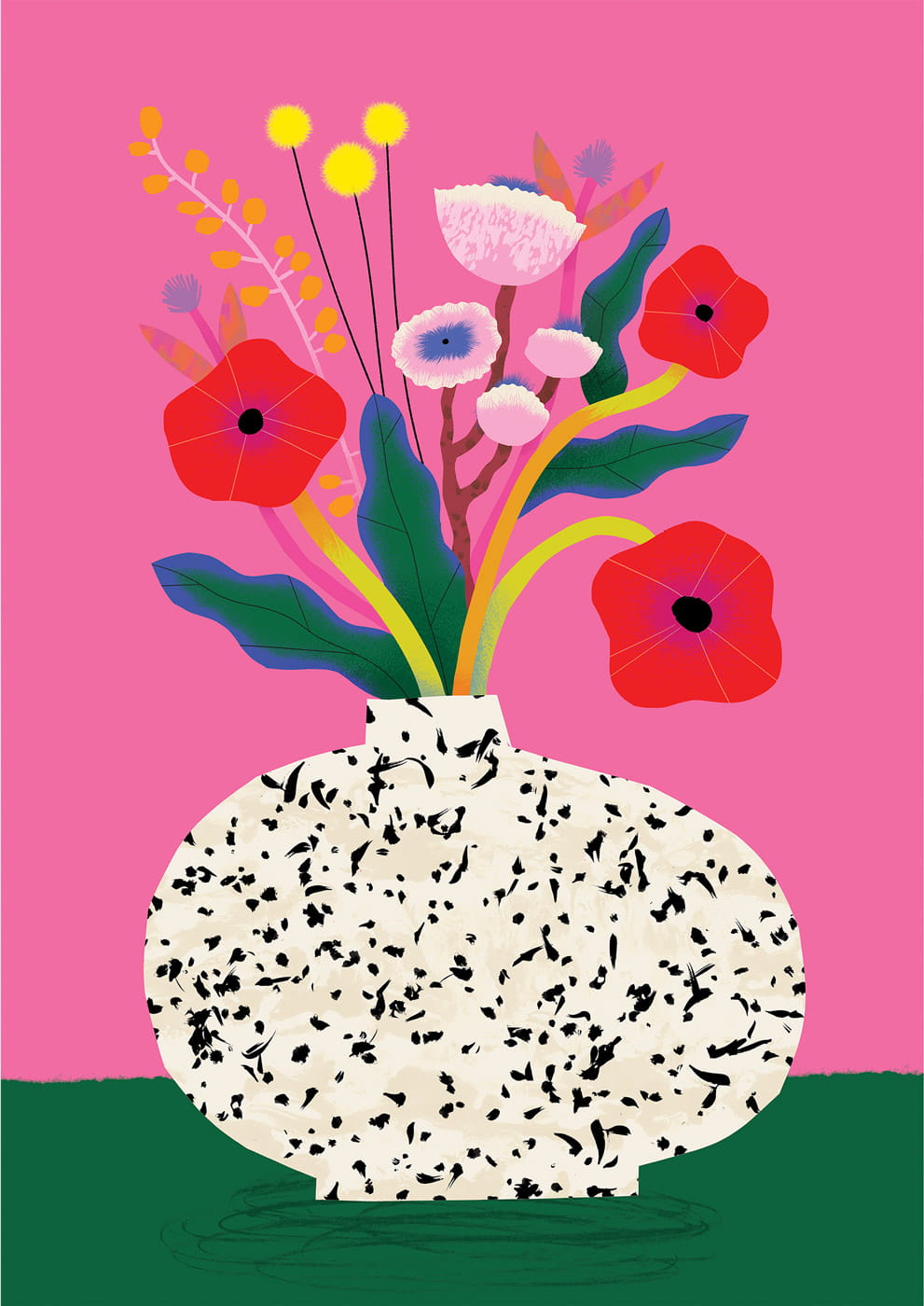 Flower Bunch Pink | XL Postcard