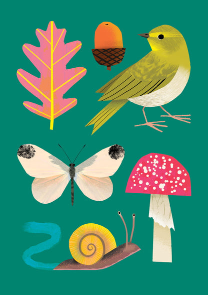 Woodland | XL Postcard