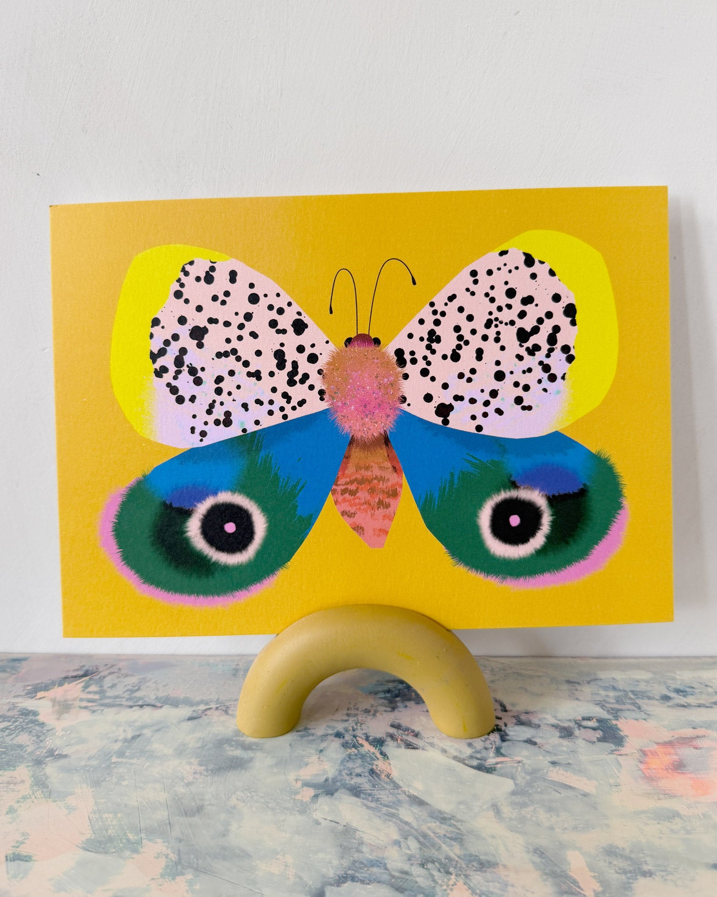 Butterfly Yellow | XL Postcard