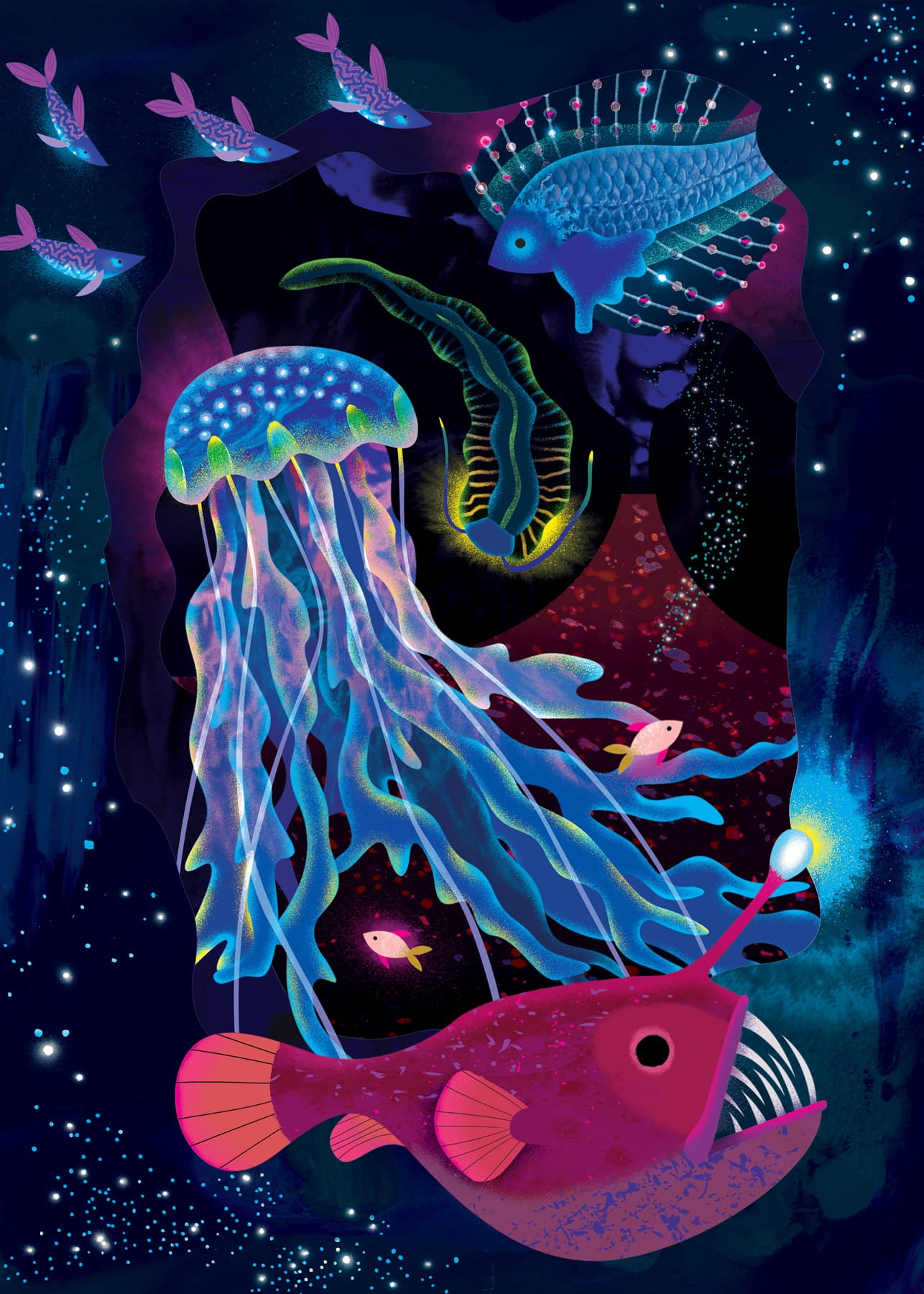 Deep Sea | Pop-Up Card