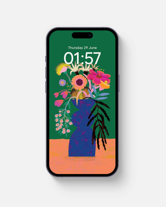 Flower Bunch Green | Device Wallpaper