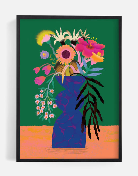 Flower Bunch Green | Art Print