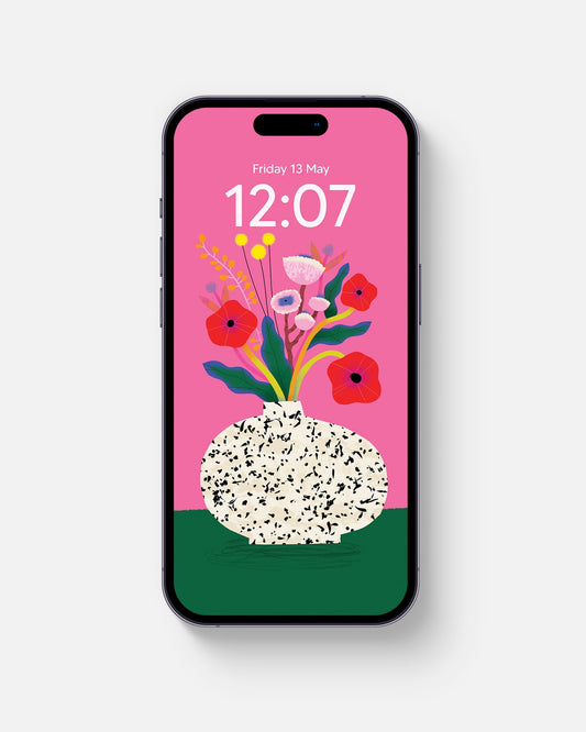 Flower Bunch Pink | Device Wallpaper