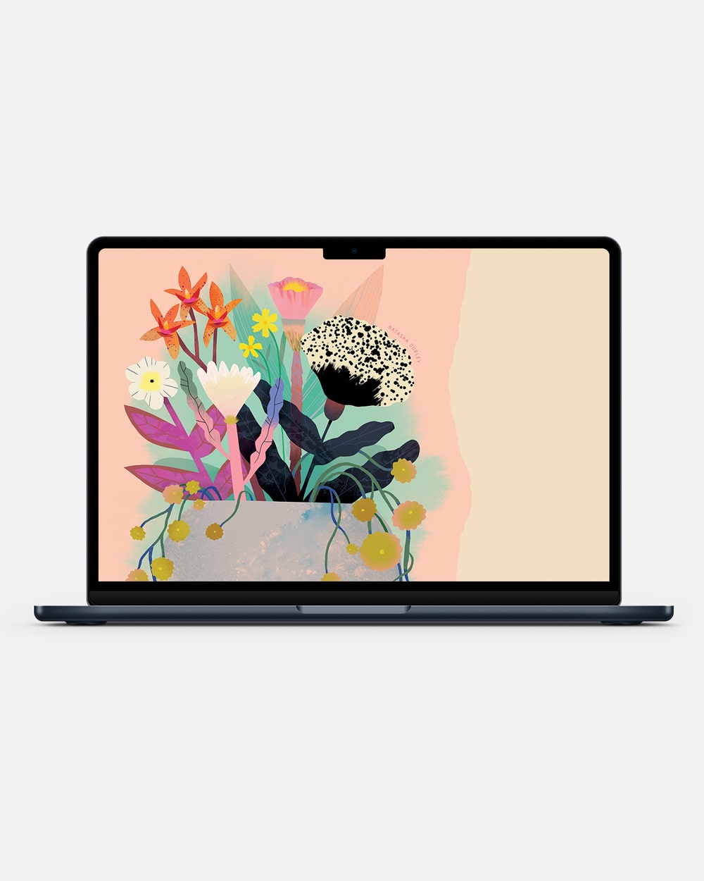 Flower Bunch Peach | Device Wallpaper