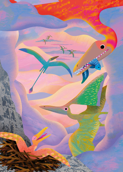 Flying Dinosaurs | Pop-Up Card