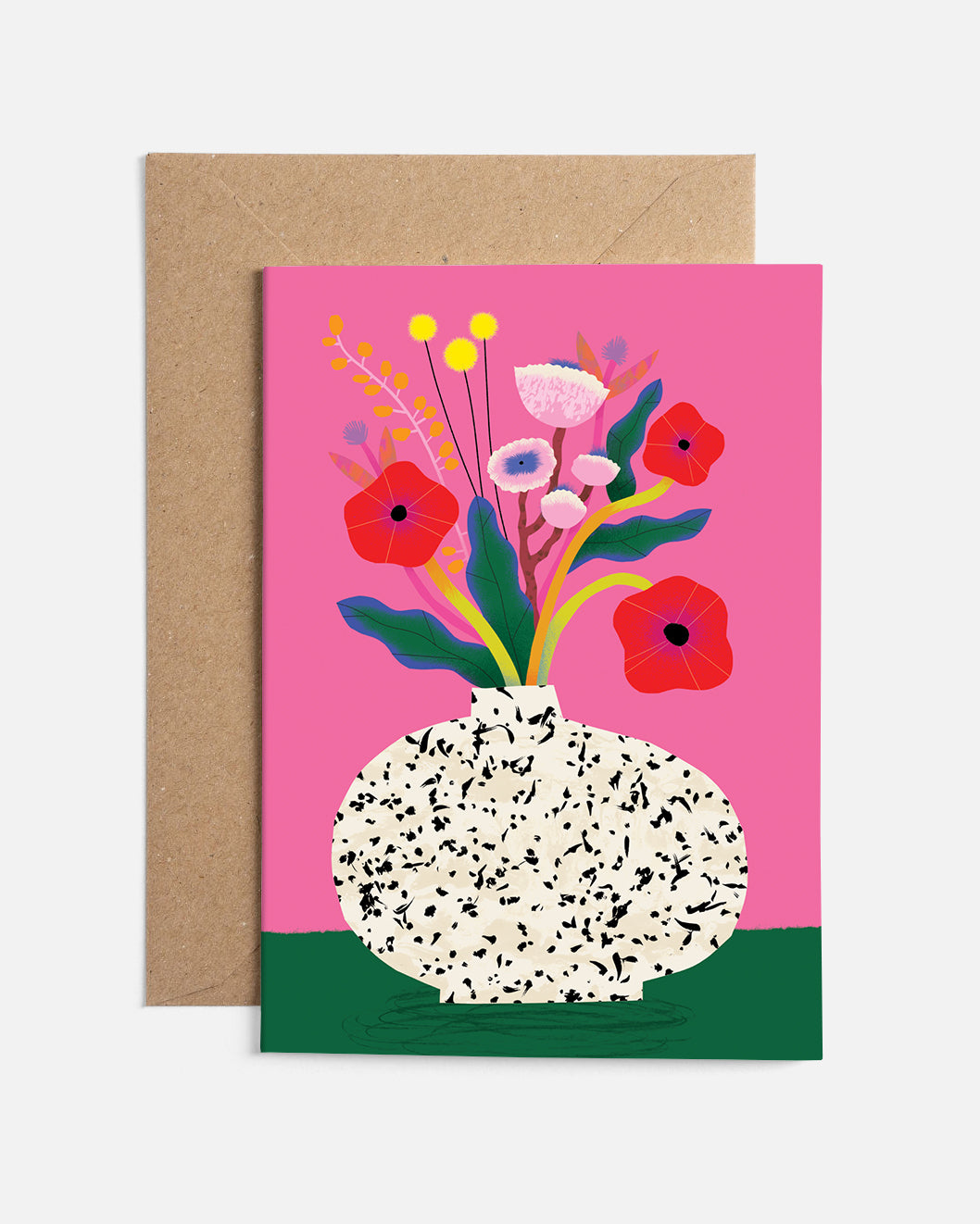 Flower Bunch Pink | Card