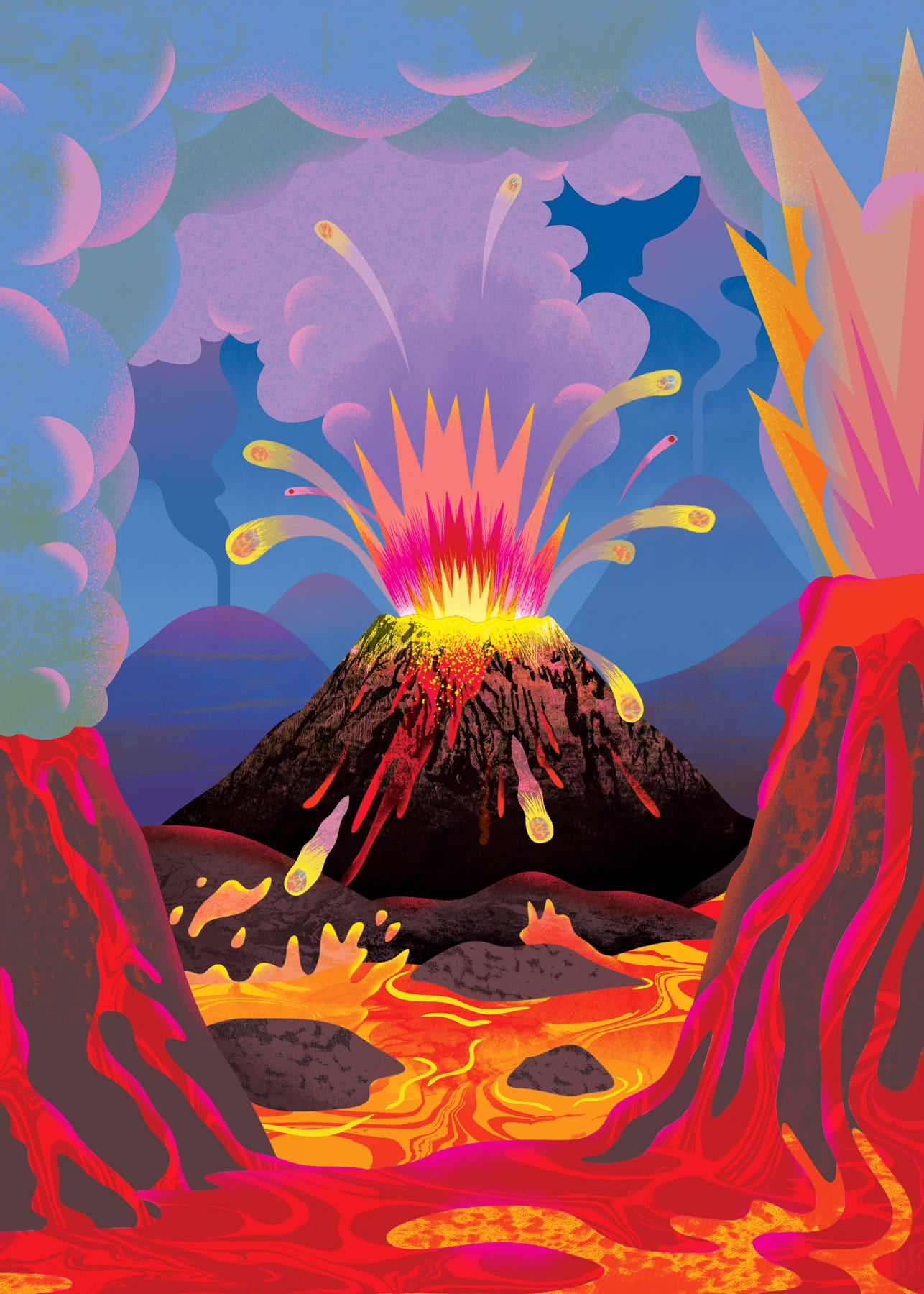 Volcano | Pop-Up Card