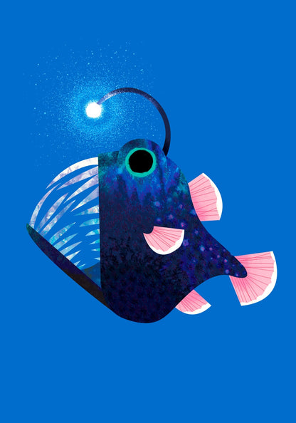 Angler Fish | A4 Art Print