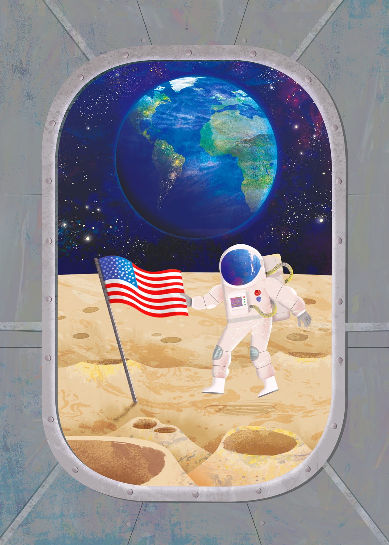 Moon Landing | Pop-Up Card