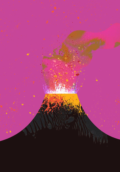 Volcano | A4 Art Print