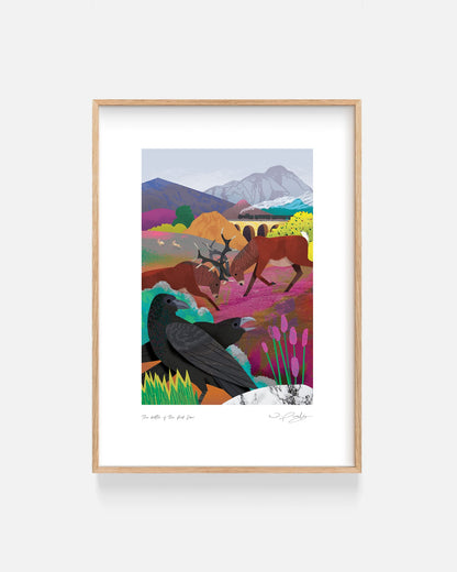 The Battle of the Red Deer | Art Print