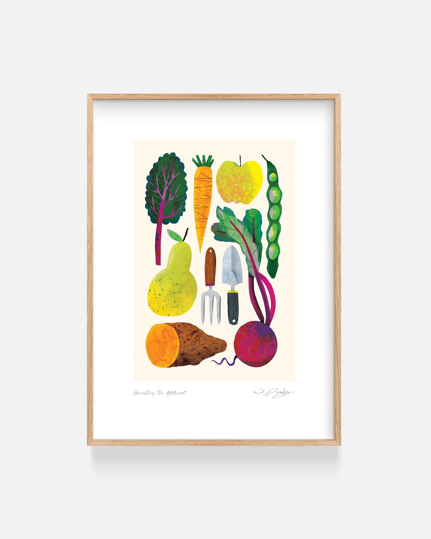 Harvesting the Allotment | Art Print