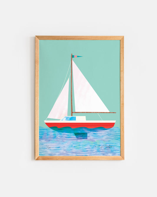 Sailing Boat | A4 Art Print