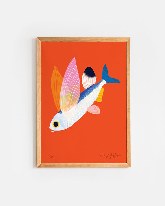 Flying Fish | A4 Art Print